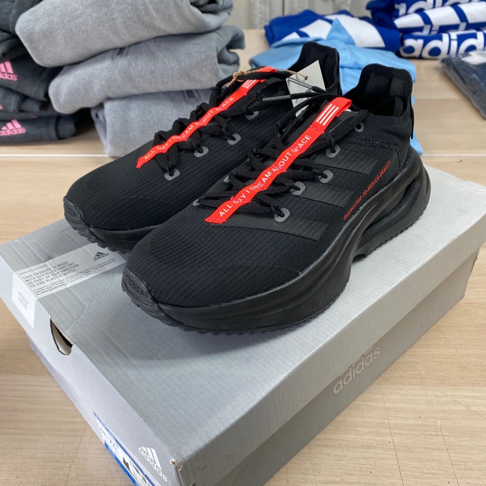 adidas Fluidflash Black Solar Red GY5021 6.5 Men 7.5 Women